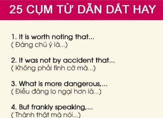 25 cụm từ dẫn dắt hay – áp dụng cho Writing & Spaeking nhé! VO9L,KEDW