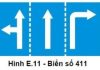 Không nên dùng từ phân làn khi nói về biển 411 và mũi tên chỉ hướng đi