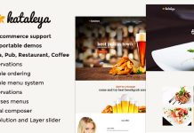 (Theme Null) Kataleya – Restaurant Pizza Coffee WordPress Theme