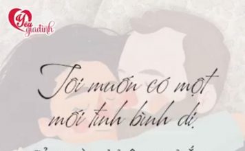 Tôi muốn có một mối tình bình dị….