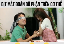 bịt mắt đoán bộ phân trên cơ thể