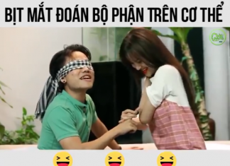 bịt mắt đoán bộ phân trên cơ thể