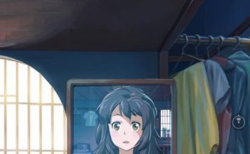 cô gái soi gương trong phòng ngủ