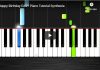 Happy Birthday EASY Piano Tutorial Synthesia