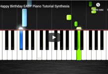 Happy Birthday EASY Piano Tutorial Synthesia