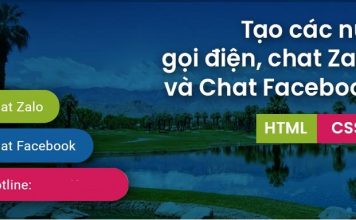 Hướng dẫn tạo các nút gọi, chat Zalo và chat Facebook cho website WordPress bằng HTML và CSS
