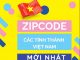 Mã bưu chính 63 tỉnh thành Việt Nam (Zip Postal Code) 2019