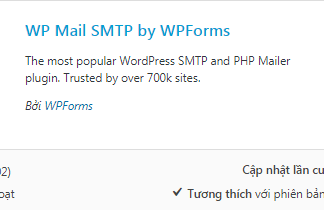 Hướng dẫn thiết lập SMTP của Gmail cho WordPress với plugins WP Mail SMTP by WPForms