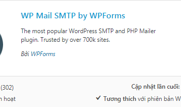 Hướng dẫn thiết lập SMTP của Gmail cho WordPress với plugins WP Mail SMTP by WPForms