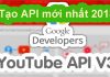 tạo YouTube API Key