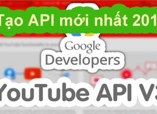 tạo YouTube API Key