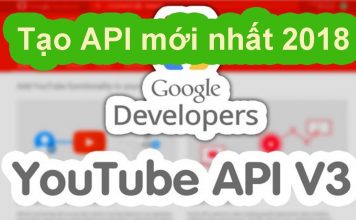 tạo YouTube API Key