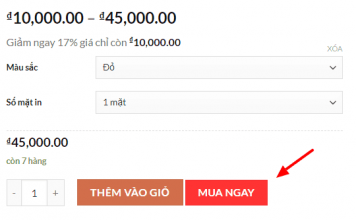 Thêm nút Mua Ngay vào Woocommerce một cách đơn giản